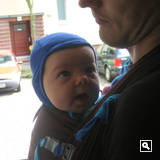 28. Mai '09: Ein Blauhelm vor dem Einsatz